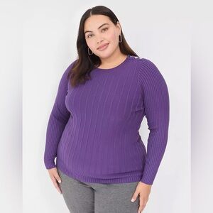 Lane Bryant 14/16 Purple Sweater